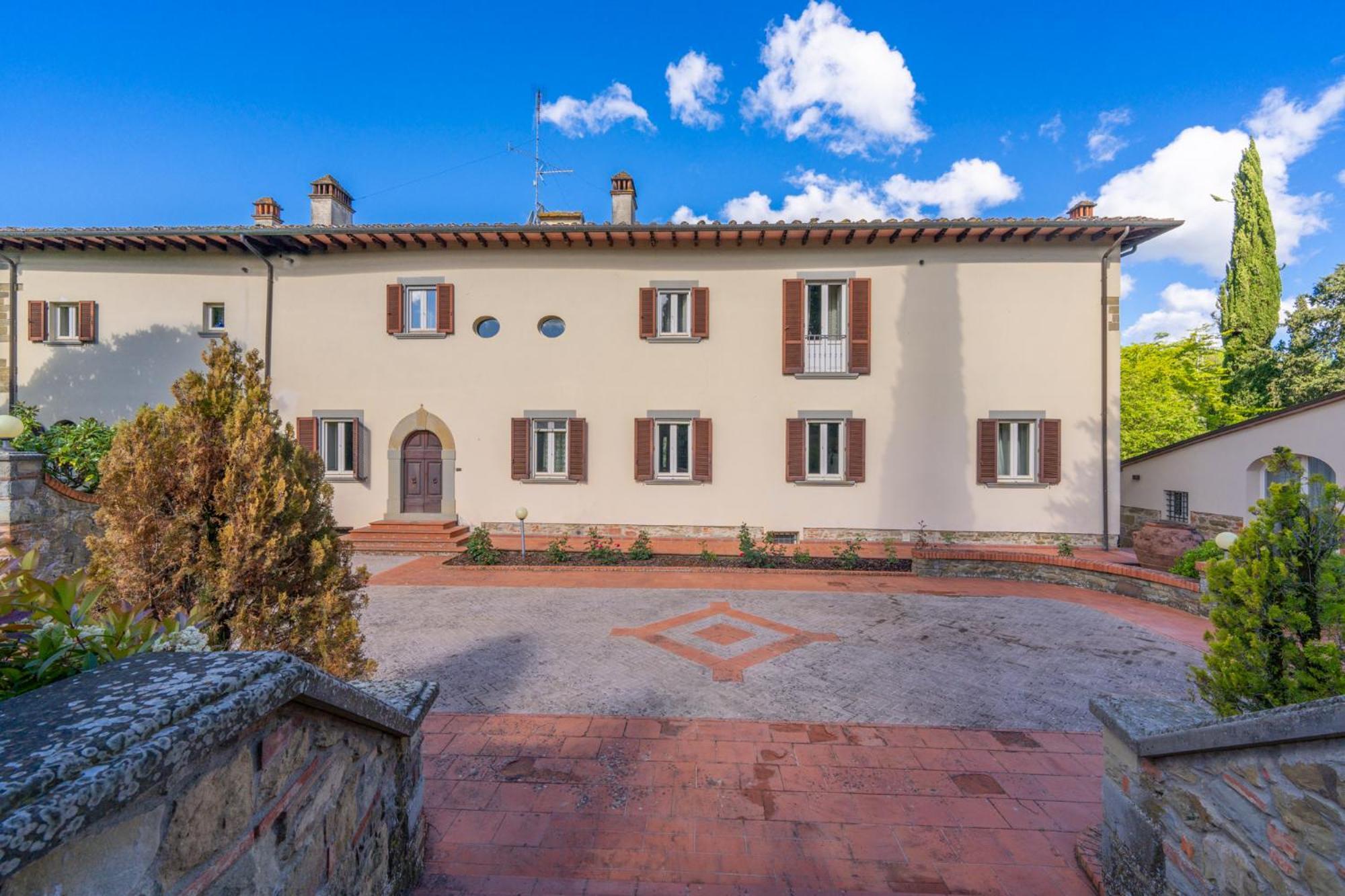 Villa D'Epoca Carniani Arezzo Bagian luar foto